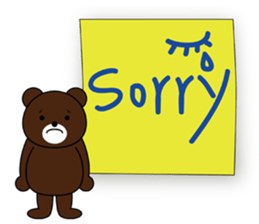 Note pad Bear sticker #5849534