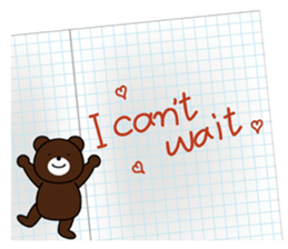 Note pad Bear sticker #5849542