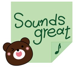 Note pad Bear sticker #5849545