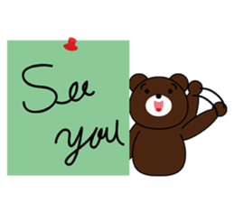 Note pad Bear sticker #5849550