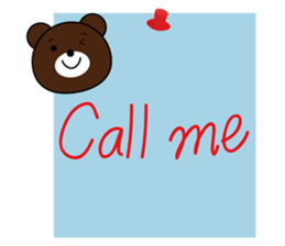 Note pad Bear sticker #5849552