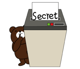 Note pad Bear sticker #5849558