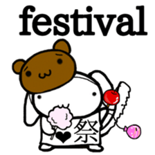 White dog Life. English Version. sticker #5849691