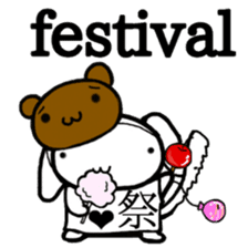 White dog Life. English Version. sticker #5849691