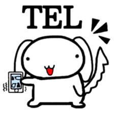 White dog Life. English Version. sticker #5849724