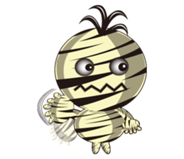 Bandage ghost baby (English Version) sticker #5850451