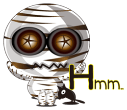 Bandage ghost baby (English Version) sticker #5850458