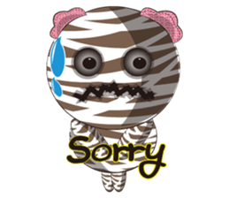 Bandage ghost baby (English Version) sticker #5850476