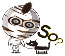 Bandage ghost baby (English Version) sticker #5850486