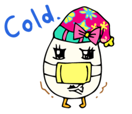 Ribbon egg girl. sticker #5852244