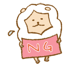 Maytaro of a sheep. sticker #5853213