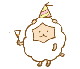 Maytaro of a sheep. sticker #5853215