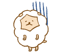 Maytaro of a sheep. sticker #5853217
