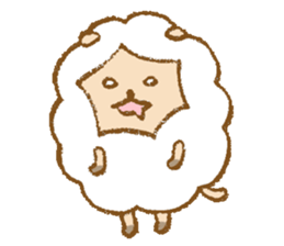 Maytaro of a sheep. sticker #5853226
