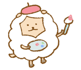 Maytaro of a sheep. sticker #5853229