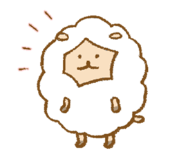 Maytaro of a sheep. sticker #5853245