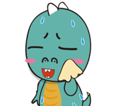 funny  dinosaur (Chinese Traditional) sticker #5853501