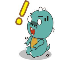 funny  dinosaur (Chinese Traditional) sticker #5853507
