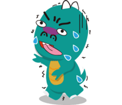 funny  dinosaur (Chinese Traditional) sticker #5853514