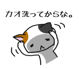 Surreal tortoiseshell cat sticker #5853582