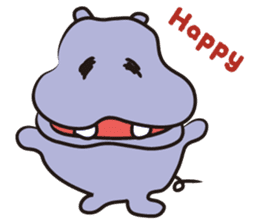 Hippo eyes friendly your friends sticker #5854013