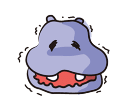Hippo eyes friendly your friends sticker #5854014