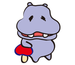 Hippo eyes friendly your friends sticker #5854024