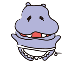 Hippo eyes friendly your friends sticker #5854028