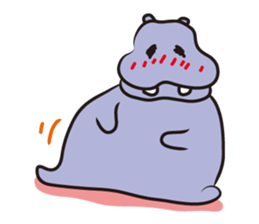 Hippo eyes friendly your friends sticker #5854036