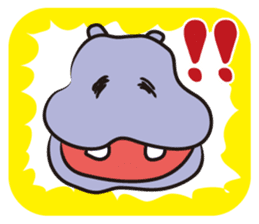 Hippo eyes friendly your friends sticker #5854039