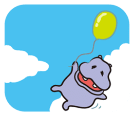 Hippo eyes friendly your friends sticker #5854042