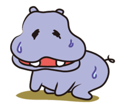 Hippo eyes friendly your friends sticker #5854047