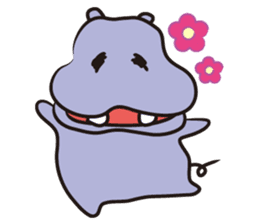 Hippo eyes friendly your friends sticker #5854048