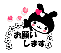 Black Rabbit "Usagi chan" talk ver3. sticker #5854252