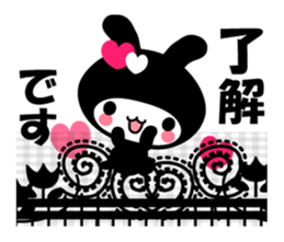 Black Rabbit "Usagi chan" talk ver3. sticker #5854262