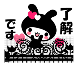 Black Rabbit "Usagi chan" talk ver3. sticker #5854262