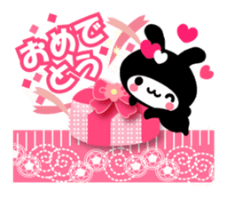Black Rabbit "Usagi chan" talk ver3. sticker #5854267