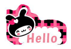 Black Rabbit "Usagi chan" talk ver3. sticker #5854278
