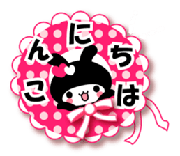 Black Rabbit "Usagi chan" talk ver3. sticker #5854279