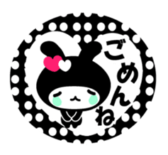 Black Rabbit "Usagi chan" talk ver3. sticker #5854284