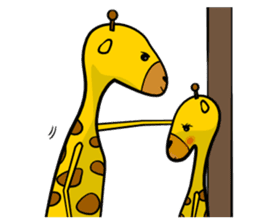 Cute Mr. Giraffe sticker #5854417