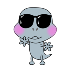 Hello.  I am a small gecko. sticker #5854943