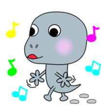 Hello.  I am a small gecko. sticker #5854946