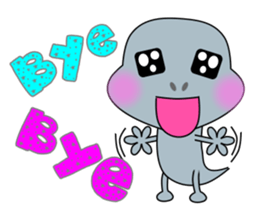 Hello.  I am a small gecko. sticker #5854949