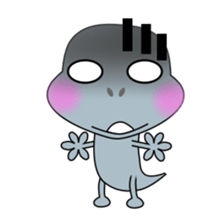 Hello.  I am a small gecko. sticker #5854963