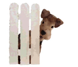 Lovely terrier Browny sticker #5855012