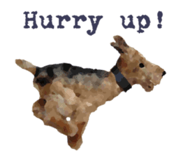 Lovely terrier Browny sticker #5855016