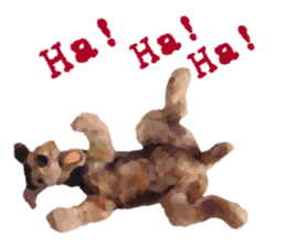 Lovely terrier Browny sticker #5855017