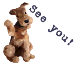 Lovely terrier Browny sticker #5855024