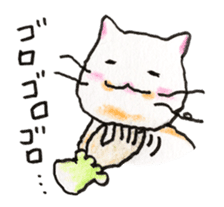 White cat of Pochi sticker #5855170